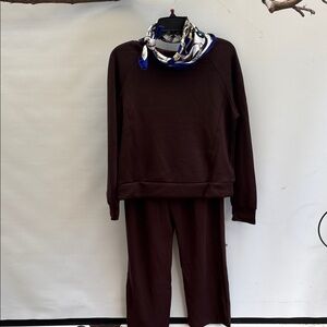 Cable & Gauge Dark Brown Sweater Set